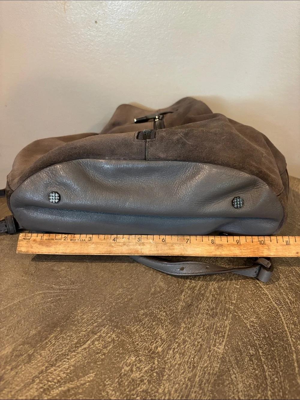 Elizabeth and James suede purse/backpack